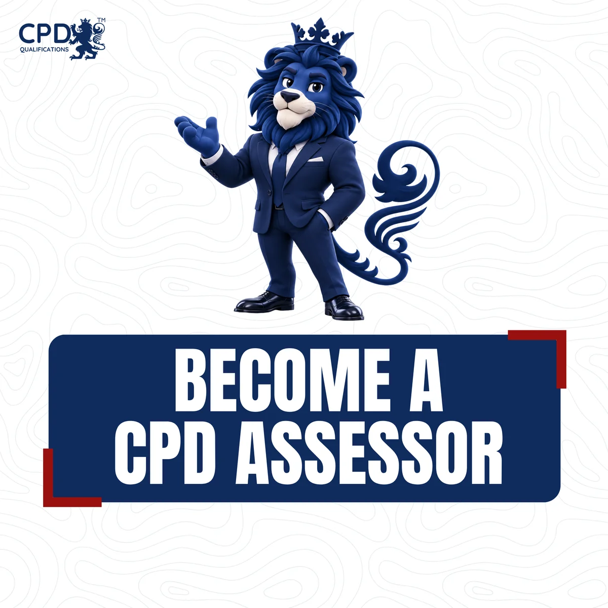 Become a CPD assessor — CPD Qualifications lion illustration